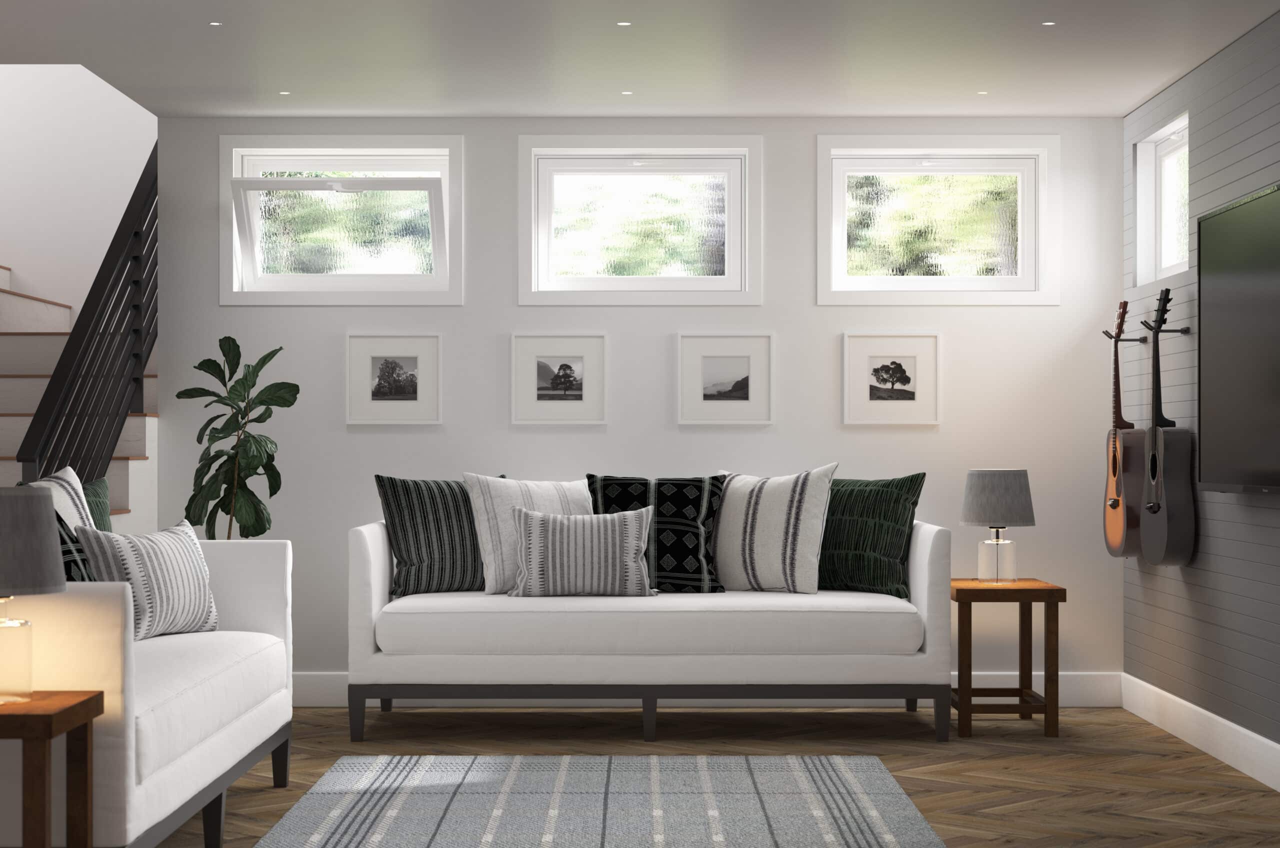 three basement hopper windows from Wind0w World